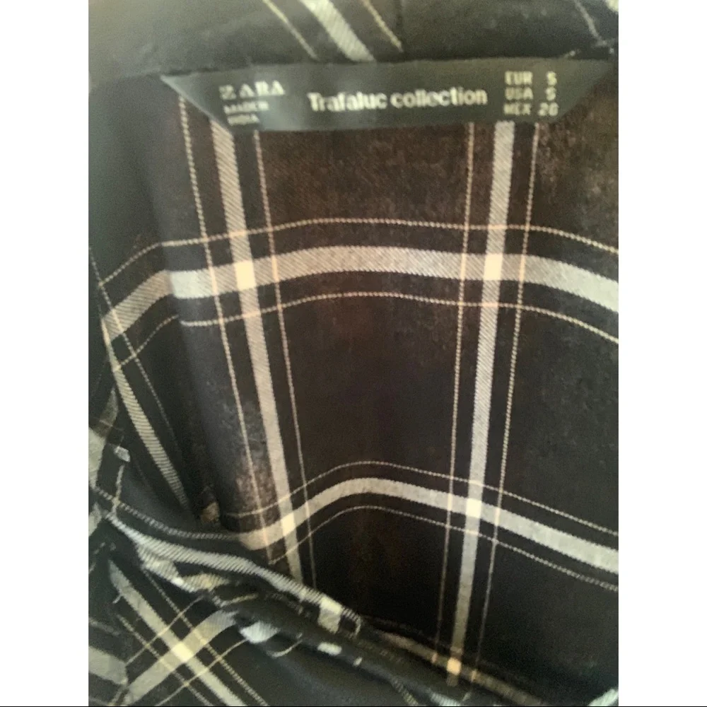 Zara check drop-waist dress - Picture 4 of 4